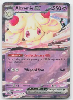 Alcremie ex 075/159 Double Rare Journey Together Pokemon Near Mint - Image 1