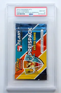 POKEMON PREIS BOOSTER PACK EEVEE ERSTE SERIE PSA 10 GEM MINT DEUTSCH OVP SEALED - Image 5