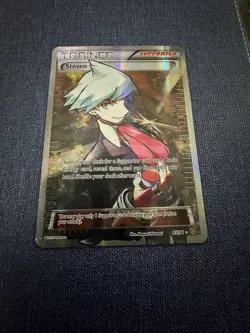 Pokemon TCG Steven Trainer Card Full Art Holo, XY Ancient Origins, Card 95/98 - Image 3