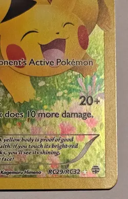 Pokemon TCG Card Pikachu Generations RC29/RC32 Ultra Rare Holo Full Art - Image 3