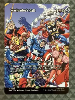 MTG Warleader’s Call #0096 Borderless M Marvel Universe Eternal-Legal (MAR) - Image 2