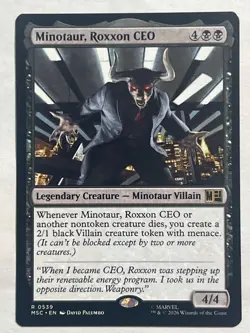 MTG - Minotaur, Roxxon CEO - MSC - Rare - NM - Magic the Gathering - Image 1
