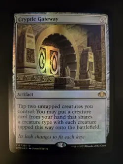 Cryptic Gateway NM FOIL Dominaria: Remastered MTG FREE SHIPPING - Image 1