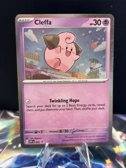 Pokemon Card - Cleffa Scarlet & Violet Promo 095 Promo Holo Holo Near Mint - Image 1