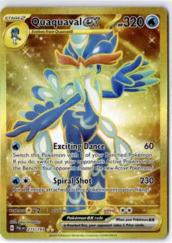 Pokemon Quaquaval ex 273/193 - Paldea Evolved - Secret Rare Near Mint English - Image 1