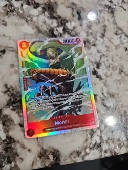 One Piece CCG Monet Foil SR OP10-016 Royal Blood English NM-Mint TCG Card - Image 1