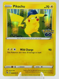 Pikachu 028/078 Pokemon GO Holo - Image 1