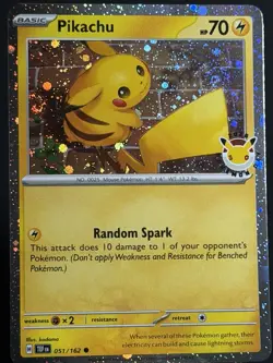 DOUBLE SWIRL 🌀Pikachu 051 /162 Stamped 2026 Pokemon Day 30th Anniversary NM - Image 4