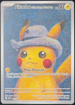 Pikachu with Grey Felt Hat 85/314 Scarlet & Violet Promo Pokemon TCG - Image 3