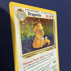Pokemon TCG Dragonite Fossil 1999 Unlimited Holo Rare Card 04/62 WOTC Vintage LP - Image 3