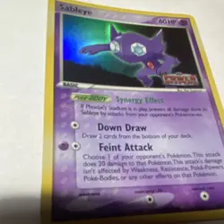 Nintendo Pokemon TCG Sableye 20/108 Power Keepers Rare - Deep Glow Holo! - Image 3
