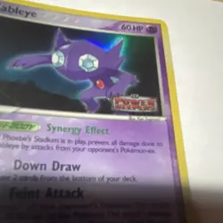 Nintendo Pokemon TCG Sableye 20/108 Power Keepers Rare - Deep Glow Holo! - Image 4