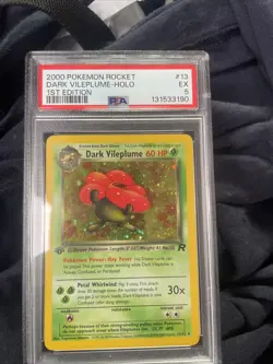 2000 Pokemon Rocket Dark Vileplume 1st Edition PSA 5 - Image 1