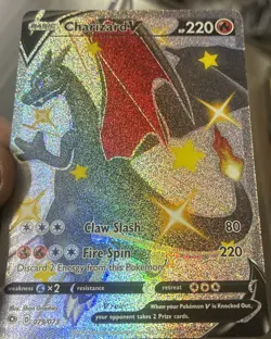 Pokemon TCG Charizard v Champions Path Holo Card 079/073 Secret Rare - Image 1
