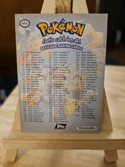 Pokemon Card TV Animated Edition Nintendo Checklist Topps - Image 1