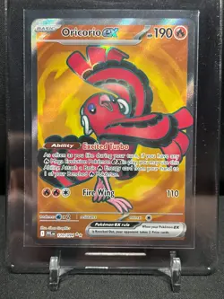 Oricorio ex 110/094 Full Art Ultra Rare Holo Pokemon 2025 Phantasmal Flames NM - Image 1