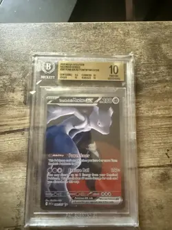 BGS 10 Team Rocket's Mewtwo EX SIR 281 Ascended Heroes Pokemon Card - Image 1
