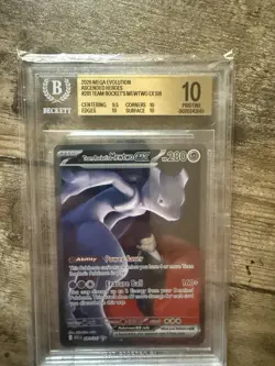 BGS 10 Team Rocket's Mewtwo EX SIR 281 Ascended Heroes Pokemon Card - Image 2