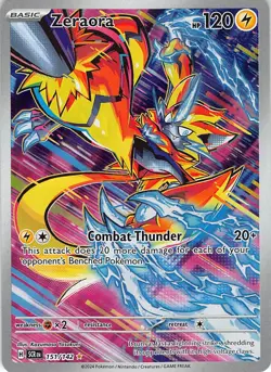 Zeraora 151/142 Illustration Rare Stellar Crown Pokemon Near Mint - Image 1