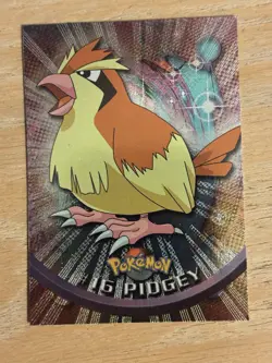 1999 Topps Pokemon TV #16 Pidgey (A) Silver Foil Black Logo (Rays 2nd Print) - Image 1