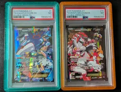 Pokemon TCG Team Aqua's Kyogre-EX Team Magma's Groudon-EX Sequential PSA 7 - Image 1