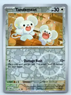 Tandemaus 153/182 Common Paradox Rift Pokemon Reverse Holo Near Mint - Image 1