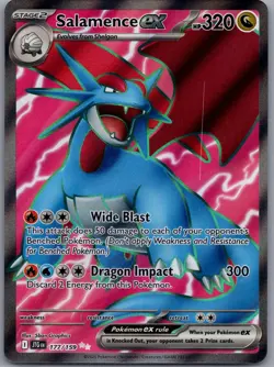 Salamence ex 177/159 Ultra Rare Journey Together Pokemon Near Mint - Image 1