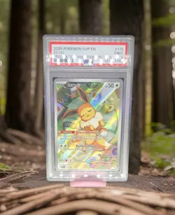 2025 POKEMON PRISMATIC EVOLUTIONS POKEMON CENTER ETB PROMO SVP #173 EEVEE PSA 9 - Image 1
