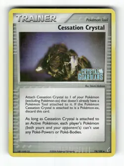 Cessation Crystal - 74/100 - Crystal Guardians - Pokemon Reverse Holo Stamp- MP - Image 1