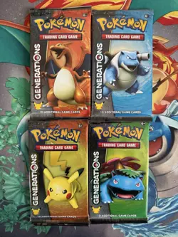 Pokemon 2016 Artset Generations 4 Booster Pack Nintendo Sealed English Charizard - Image 1