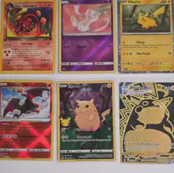 Pokemon TCG Holo Foil Lot of 10 Charizard Mew Pikachu Celebrations 2021 EN - Image 3