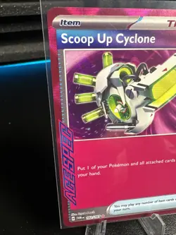Pokemon TCG Scoop Up Cyclone Holo Card 162/167 Twilight Masquerade Ace Spec - Image 2