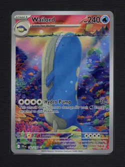 Pokemon TCG: Wailord 162/159 Sv09: Journey Together Holo Illustration Rare - NM - Image 1
