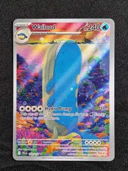 WAILORD 162/159 ILLUSTRATION RARE JOURNEY TOGETHER POKEMON NM/M - Image 1