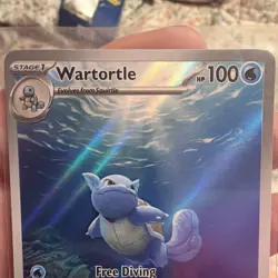 Pokemon TCG Wartortle 171/165 Sv: Scarlet & Violet 151 IR Holo Full Art 2023 EN - Image 3