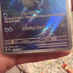 Pokemon TCG Wartortle 171/165 Sv: Scarlet & Violet 151 IR Holo Full Art 2023 EN - Image 4