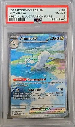 2023 POKEMON PAR EN-PARADOX RIFT SPECIAL ILLUSTRATION RARE #253 ALTARIA EX PSA 8 - Image 1