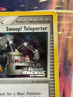 Swoop! Teleporter MP Ex Team Rocket Returns Reverse Holo 92 Pokemon Mudkip Stamp - Image 4