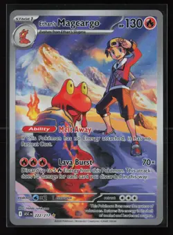 Ethan's Magcargo 222/217 Illustration Rare Ascended Heroes Pokemon Holo - Image 1