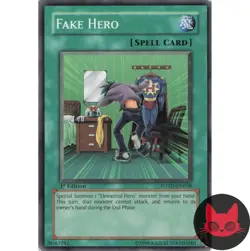 Yugioh Fake Hero POTD-EN038 Common 1st Edition LP - Image 1