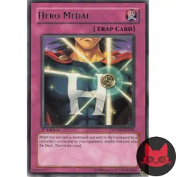 Yugioh Hero Medal STON-EN050 Rare 1st Edition LP - Image 1