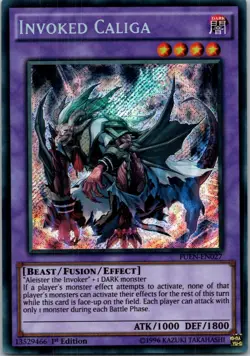 Yugioh Invoked Caliga FUEN-EN027 1st Edition Secret Rare NM - Image 1