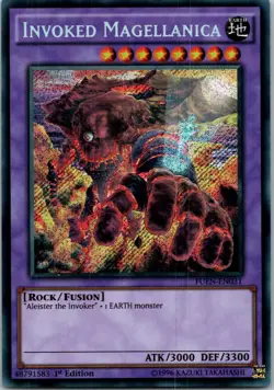 Yugioh Invoked Magellanica FUEN-EN031 1st Edition Secret Rare NM - Image 1