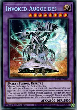 Yugioh Invoked Augoeides MP21-EN064 1st Edition Prismatic Secret Rare NM - Image 1