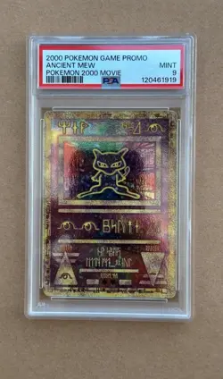 Mint Ancient Mew Holo 2000 Pokemon TCG Movie Promo Card PSA 9 - Image 1