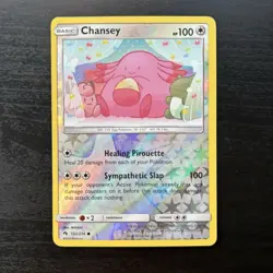 Pokemon TCG Chansey Reverse Holo Card 152/214 SM Lost Thunder - Image 1