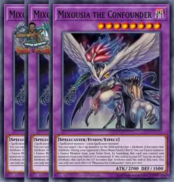 Yugioh! 3x Mixousia the Confounder CORI-EN085 Common 1st Ed NM - Image 1