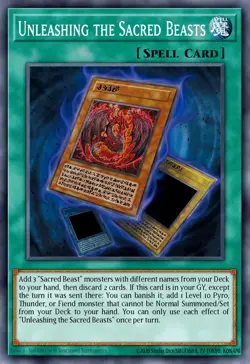 Yugioh CORI-EN047 - Sacred Beasts Released - Super Rare - Image 1