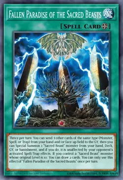 Yugioh CORI-EN048 - Fallen Paradise of the Sacred Beasts - Common - Image 1