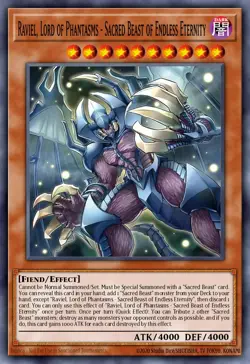 Yugioh CORI-EN007 - Infinity of the Sacred Beasts - Raviel, Lord of Phantasms - - Image 1